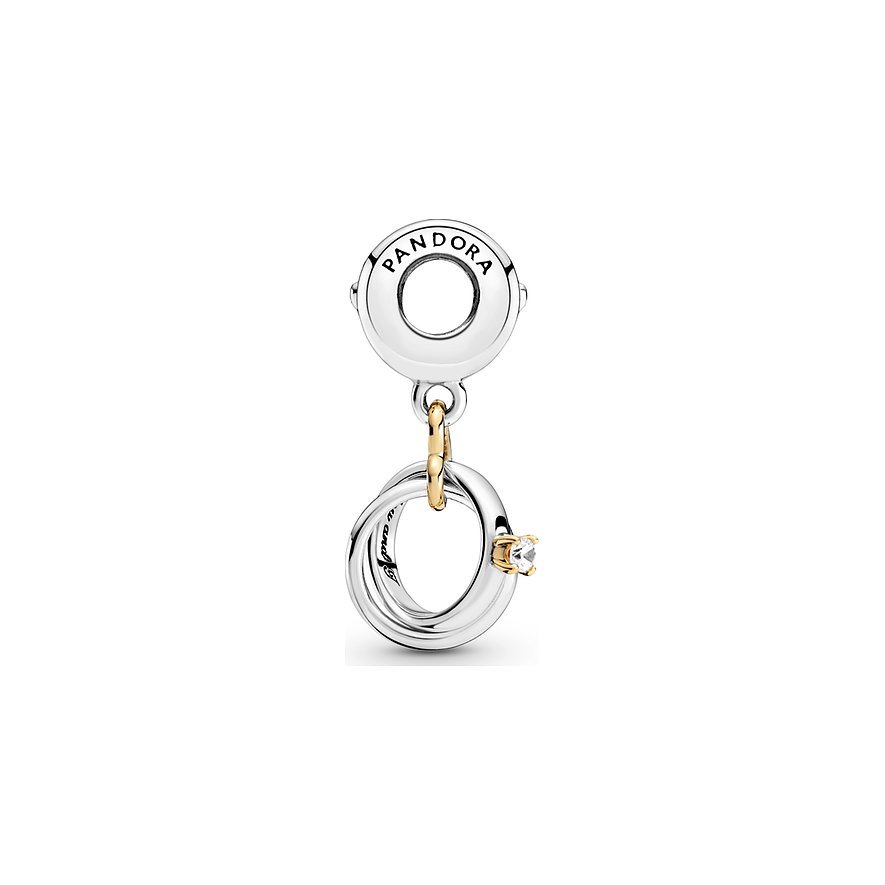 Pandora Charm Moments Zweifarbige Hochzeitsringe