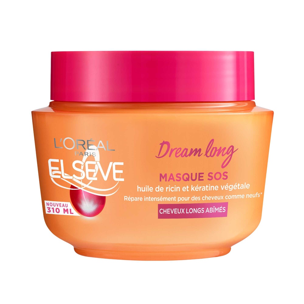L'Oréal Paris Elseve Dream Long Masque reconstructeur enrichi en huile de ricin et kératine cheveux longs