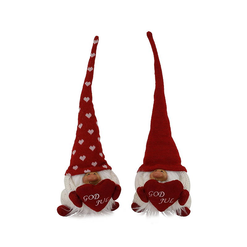 Home Nisse 40 cm m/hjerte God Jul