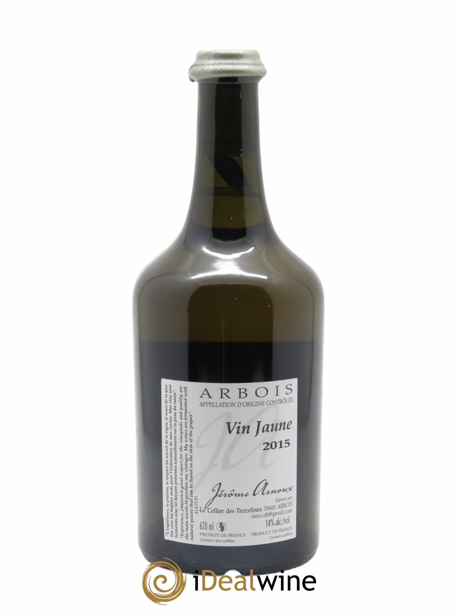 Arbois Vin Jaune Jérôme Arnoux  2015 - Lot de 1 Bouteille