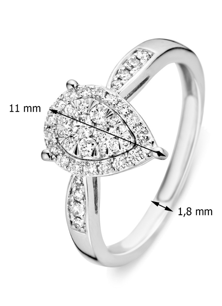 Anello Enchanted Diamond Point in oro bianco, diamante da 0,36 ct