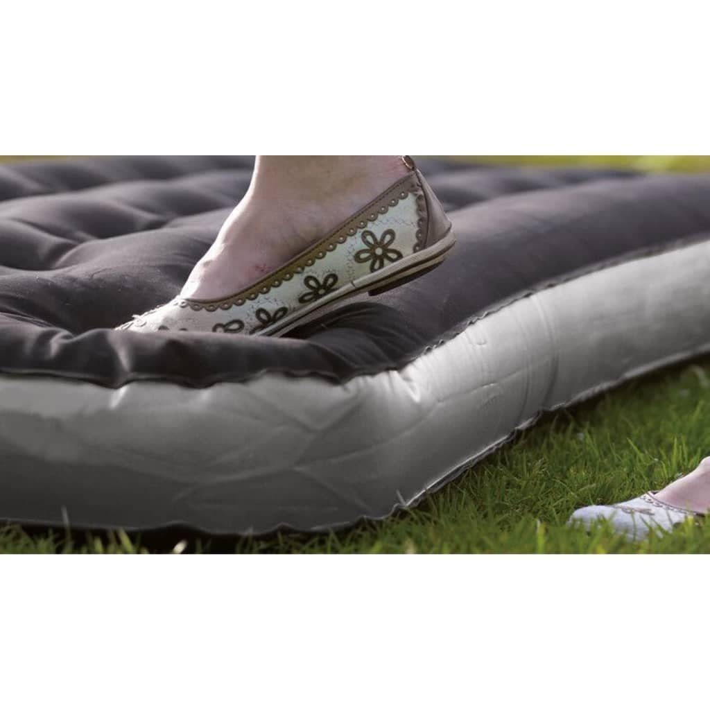 Outwell Luftbett Luftmatratze Classic Single mit Kissen & Pumpe Schwarz & Grau