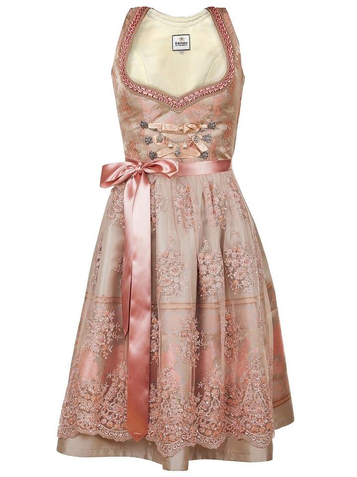 Edelnice Midi Dirndl 2-teilig Rosalie in rose günstig kaufen