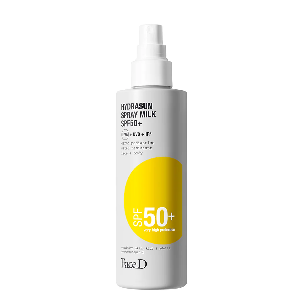 Solari Hydrasun sprejové mlieko SPF50+ - Vysoko ochranné telové mlieko na opaľovanie, Vysoko ochranný telový sprej na opaľovanie, Vysoko ochranný opaľovací krém na tvár.