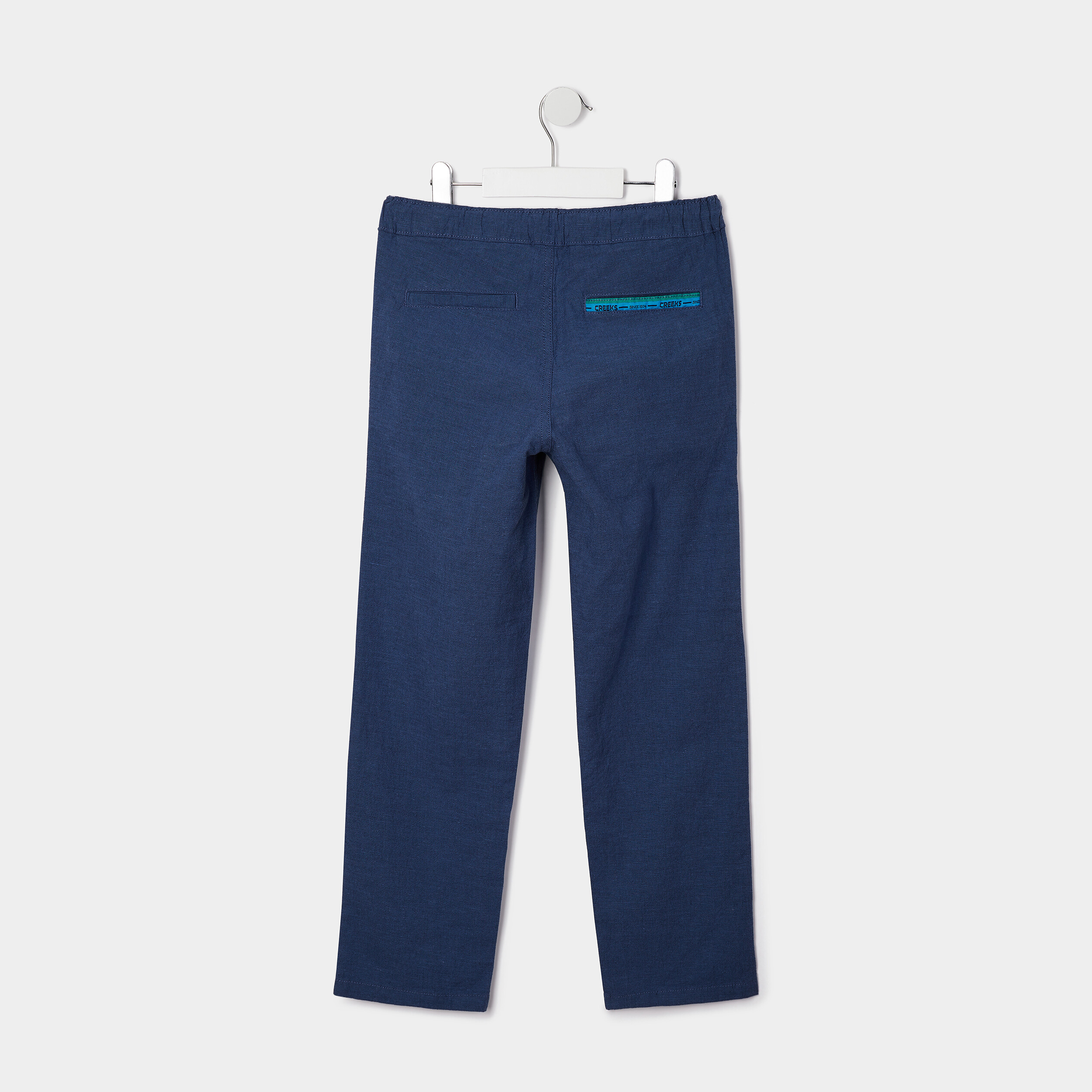 Pantalon regular à coulisse Creeks bleu garçon | La Halle