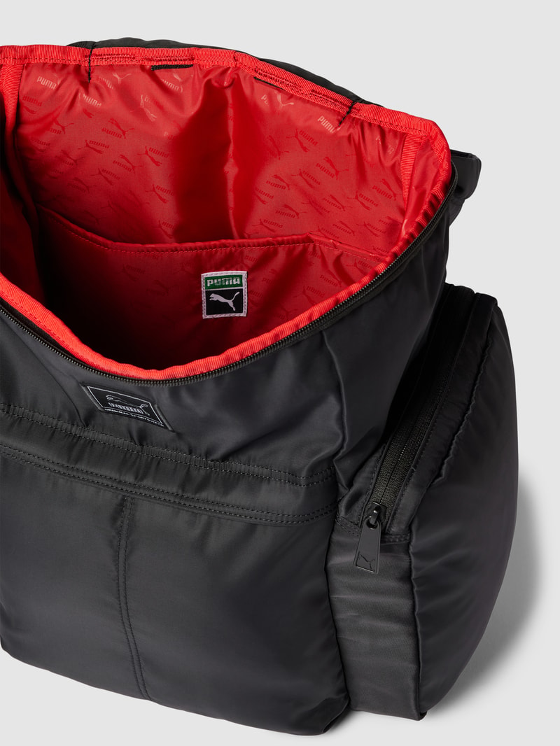 Rucksack mit Label-Detail in schwarz
