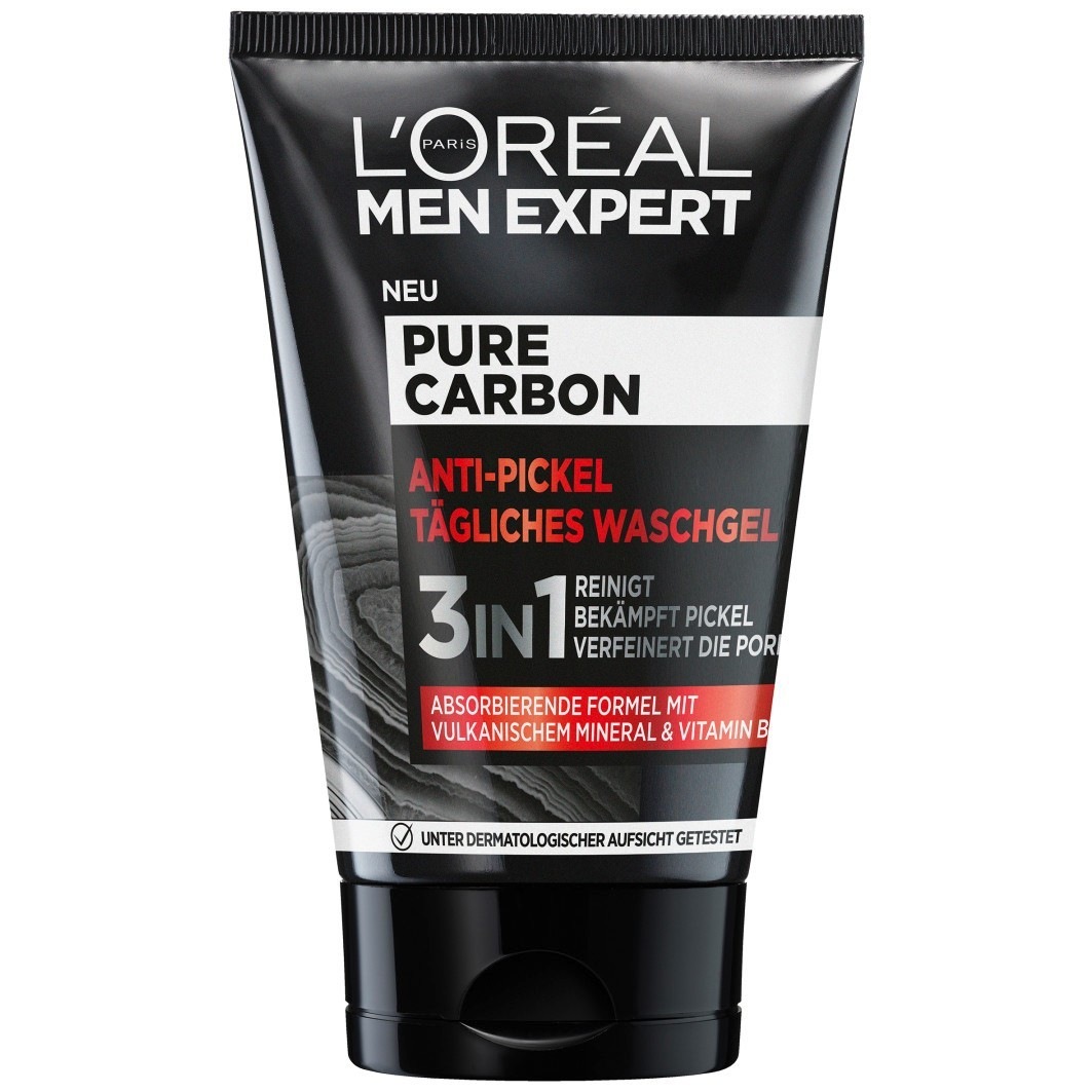 Men Expert Pure Carbon Anti-Pickel Tägliches Waschgel
