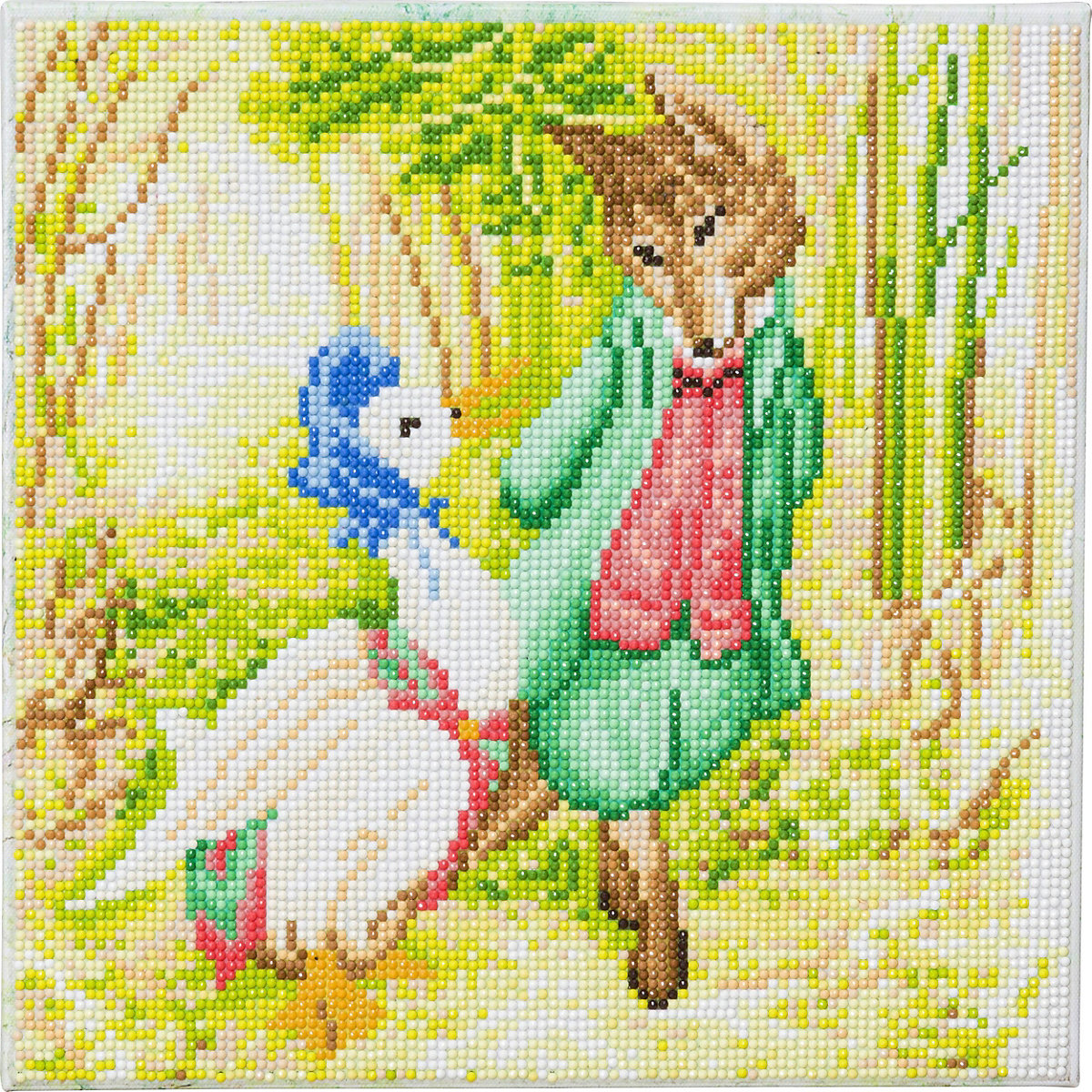 Jemima Puddle-Duck Crystal Art Leinwand Set 30x30cm
