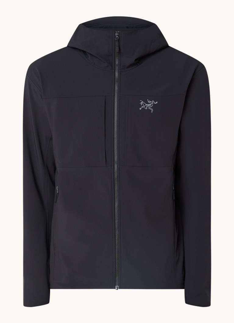 Arc'teryx Gamma MX softshell jaka ar rāvējslēdzēja kabatām un izšuvumu no logotipa