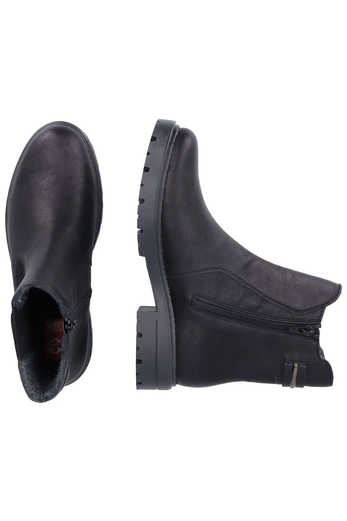 Rieker  Stiefelette - Schwarz - Blockabsatz
