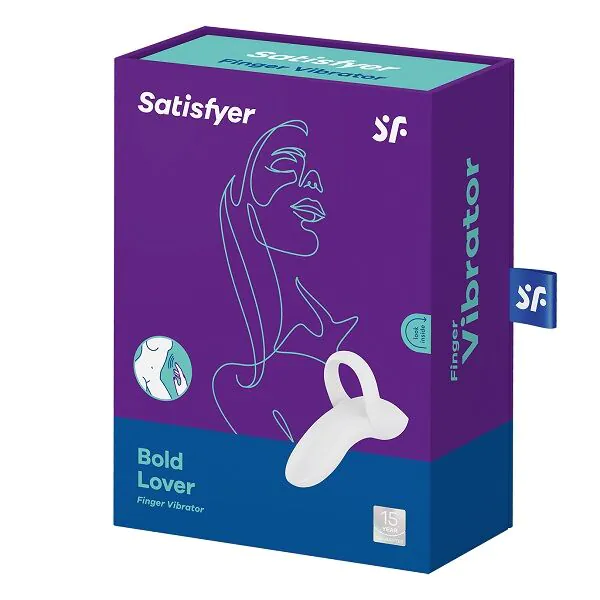 „Satisfyer Bold Lover“ baltas intymios erdvės masažuoklis