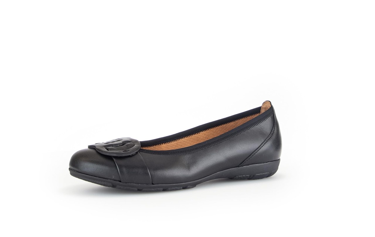 GABOR Ballerinas schwarz Gabor Fashion sportliche Ballerinas 44.1