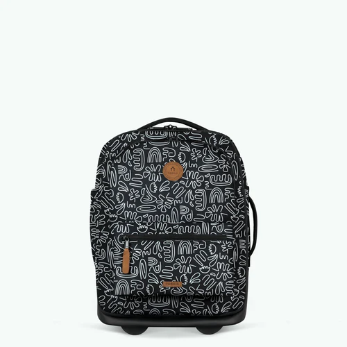 Soft-sided 2-wheel suitcase XS Amiens black