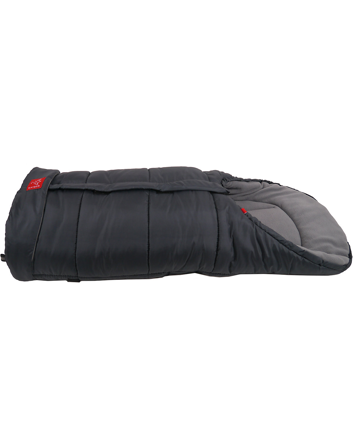Iglu- Fußsack Fleece, anthrazit/hellgrau
