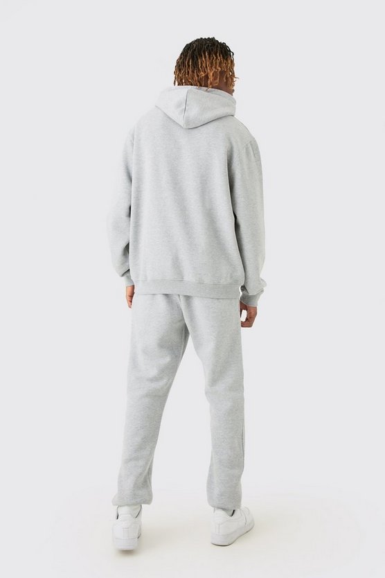 Tall graue Basic Slim-Fit Jogginghose