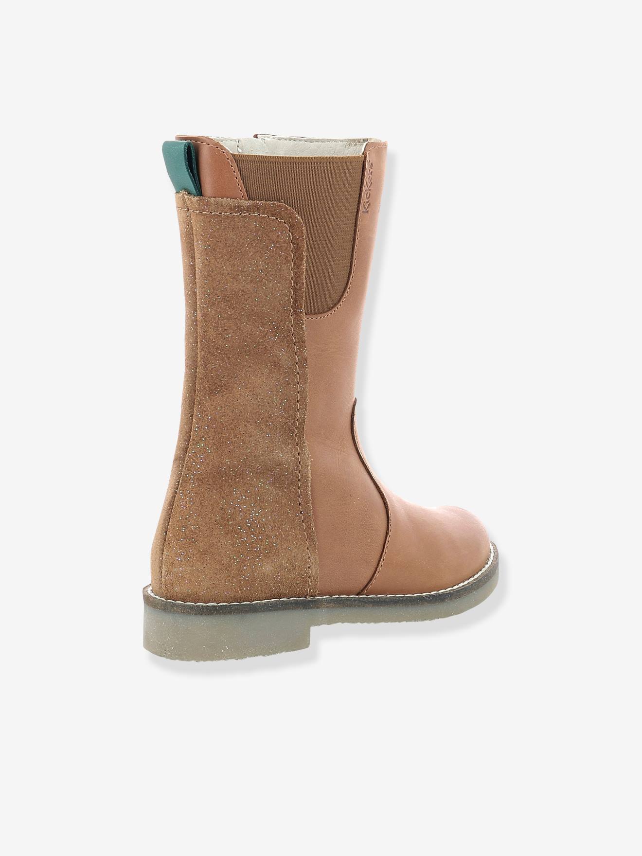 Bottes fille Ny Kraft KICKERS® camel fantaisie