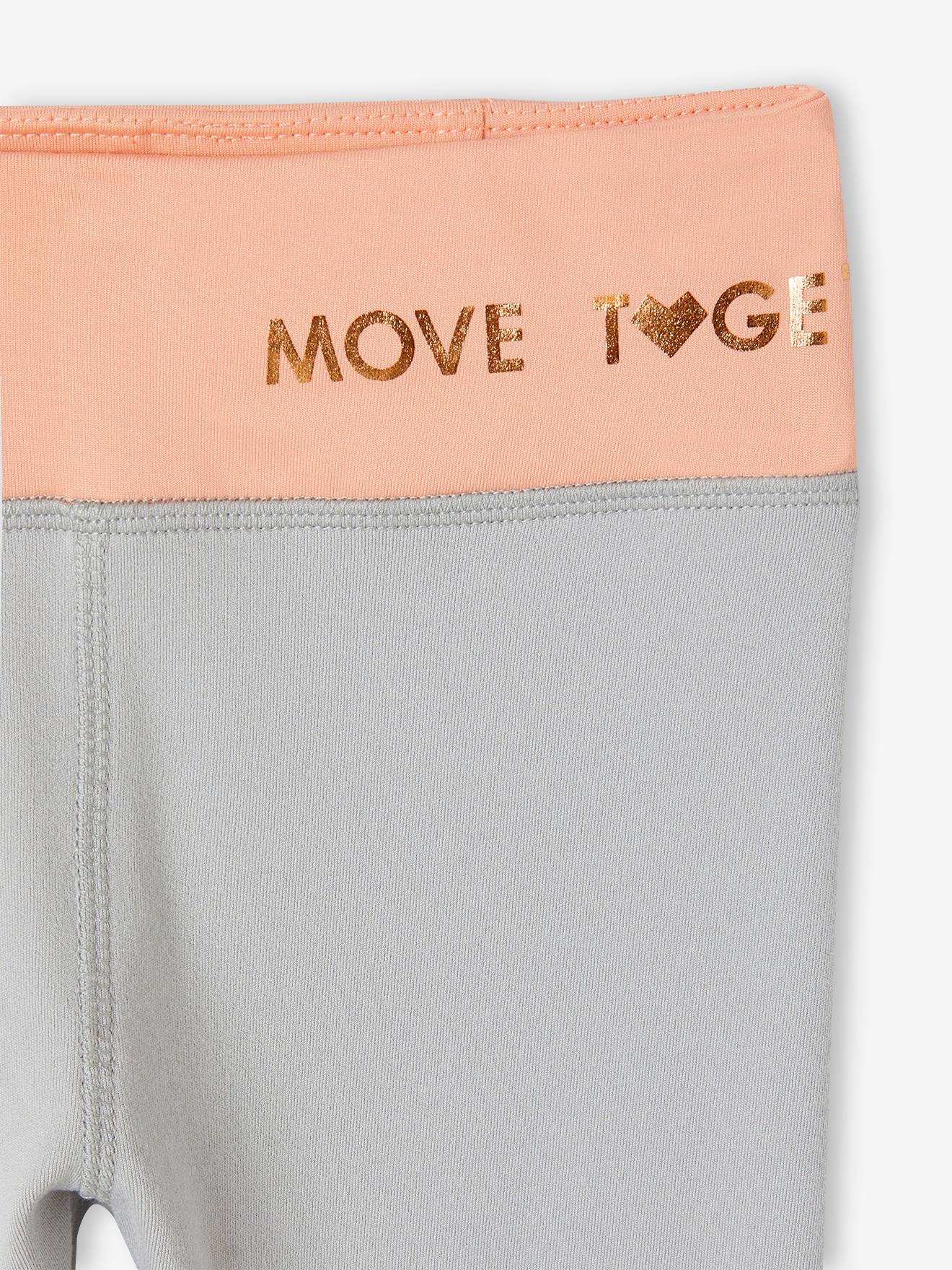 Vertbaudet Mädchen Sport-Set: Sweatjacke & Leggings - pfirsich