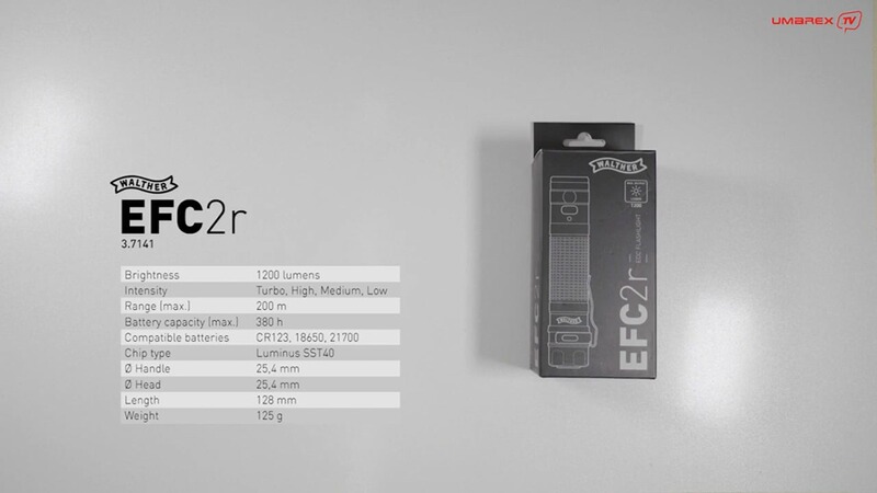 Walther Taschenlampe EFC2r