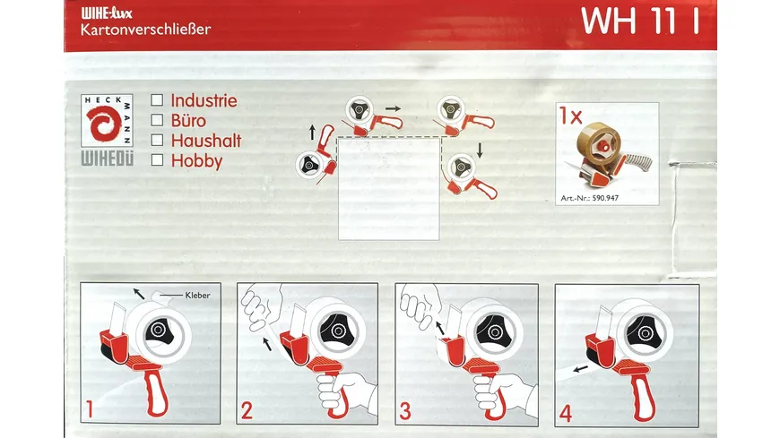 WIHE-lux Kartonverschliesser WH 11I