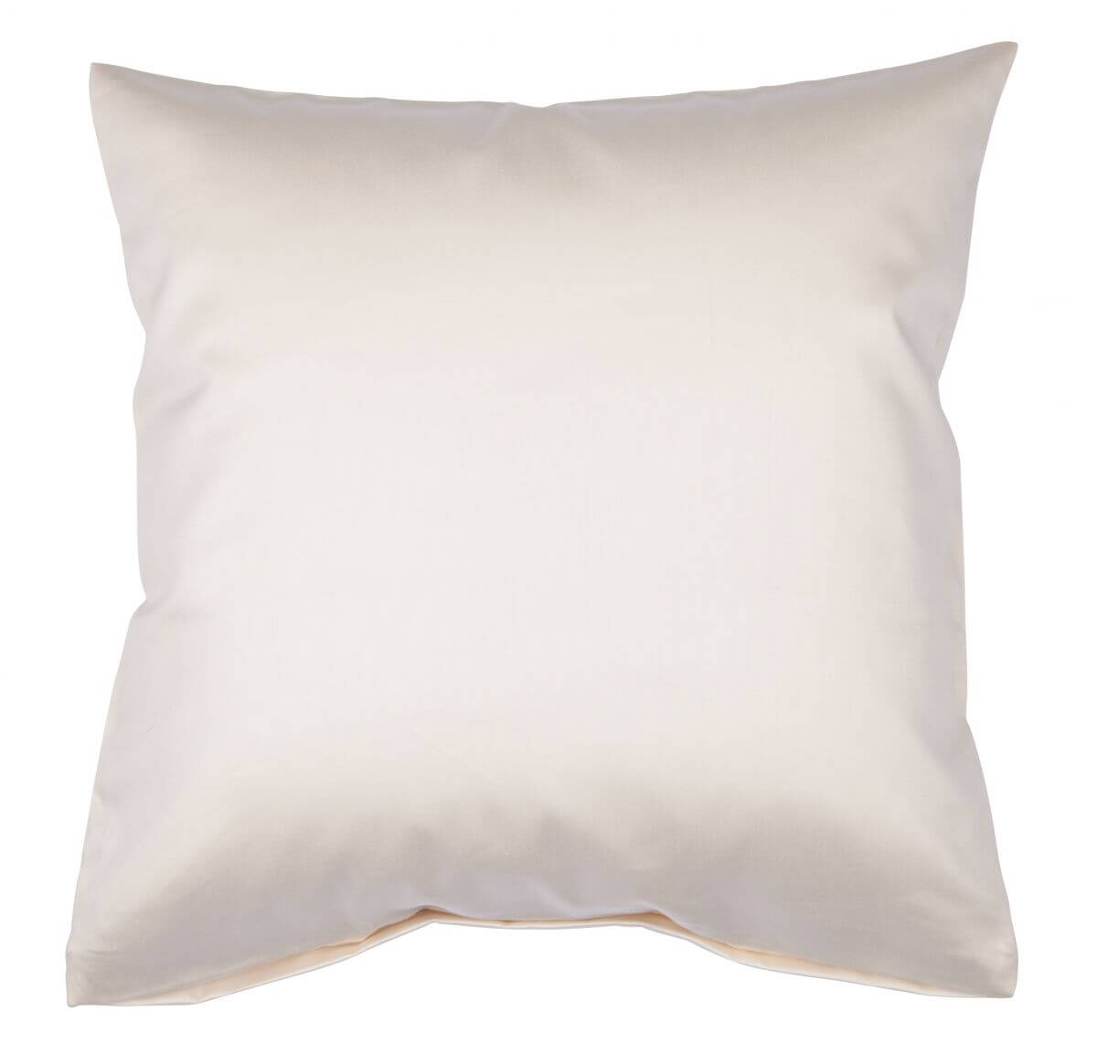 Janine Colors Mako-Satin Kissenbezug Creme 40 x 40 cm