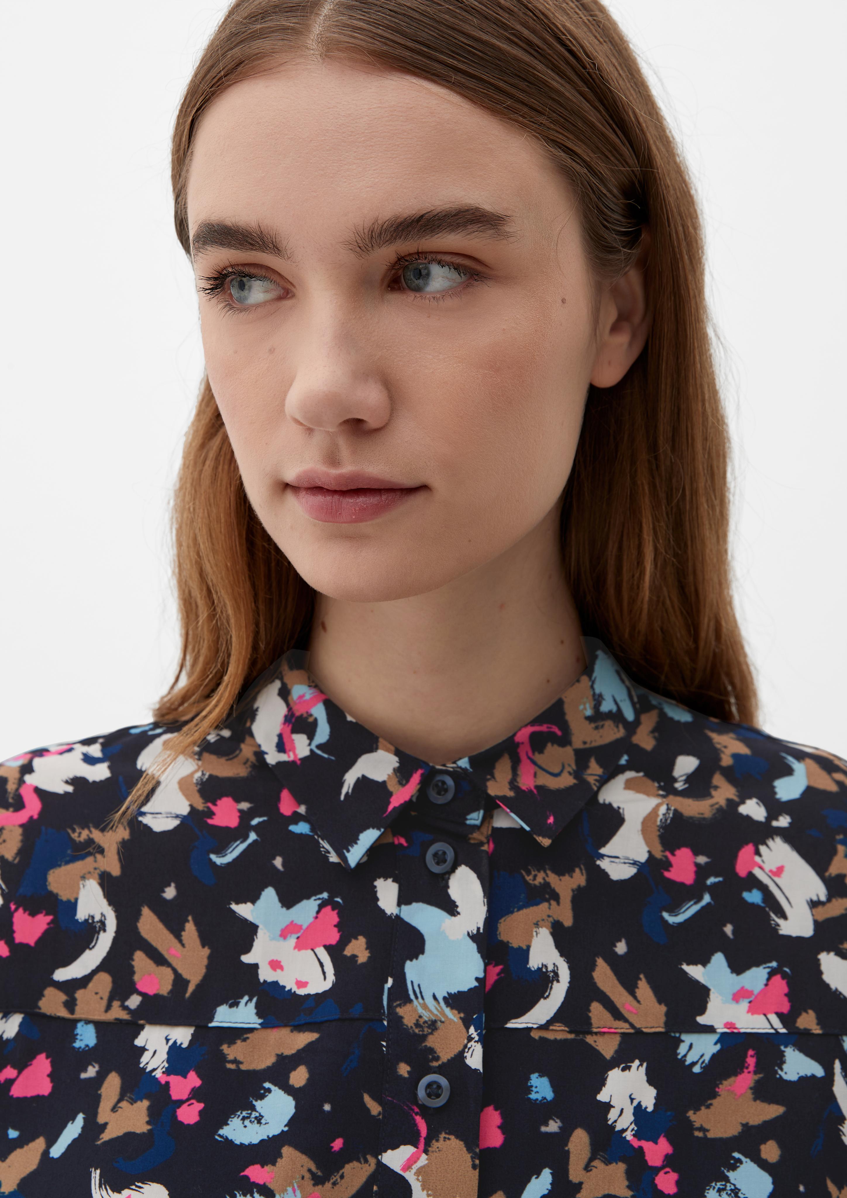 Viskosebluse mit Allover-Print  2124882-59A0