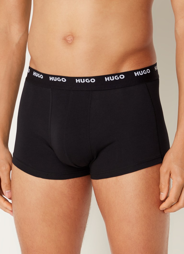 Lot de 5 boxers HUGO BOSS avec ceinture logotée
