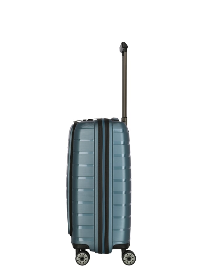 travelite Travelite Koffer AIR BASE 4w Trolley S Vortasche, Eisblau günstig kaufen onesize