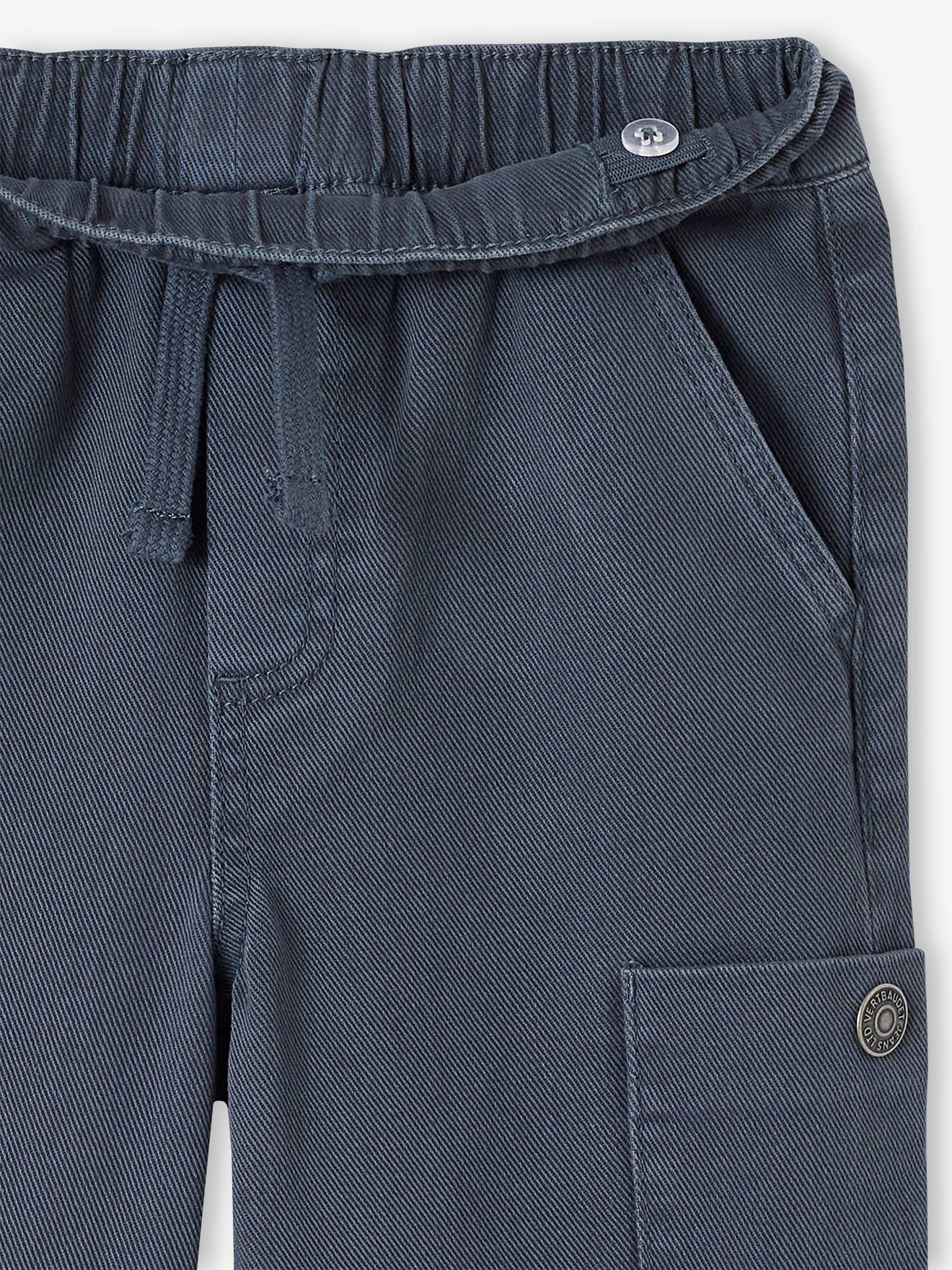 Vertbaudet Jungen Cargohose mit Schlupfbund - schokolade
