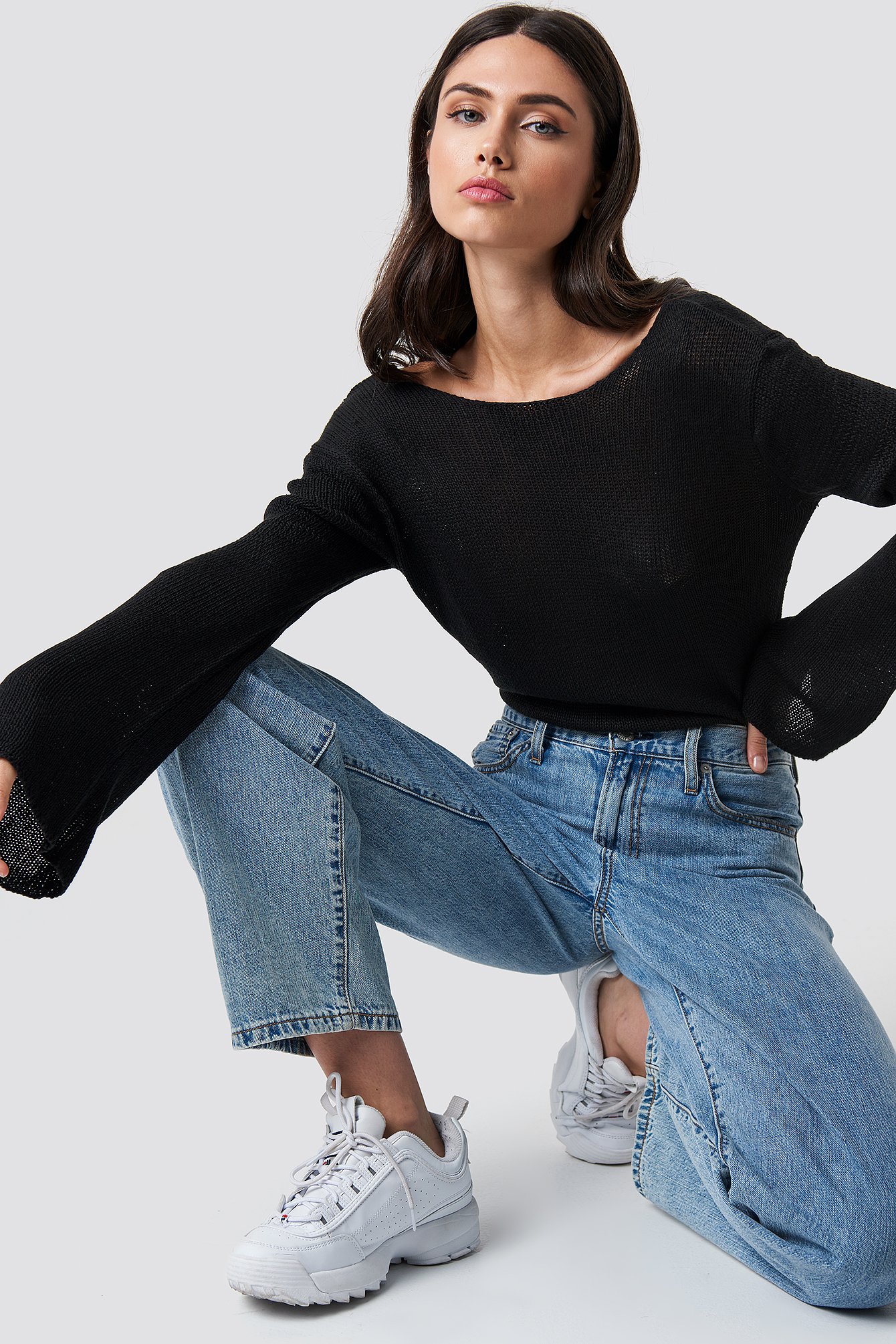 Vanessa Back V-neck Knit