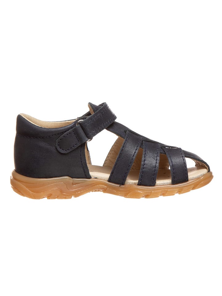 POM POM Leder-Halbsandalen in Schwarz günstig kaufen
