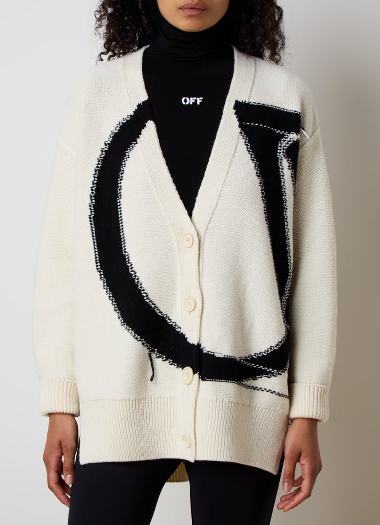 Off-White Coarse wool vest with logo