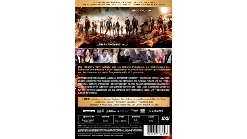 Die Tribute von Panem Gesamtedition  [4 DVDs]