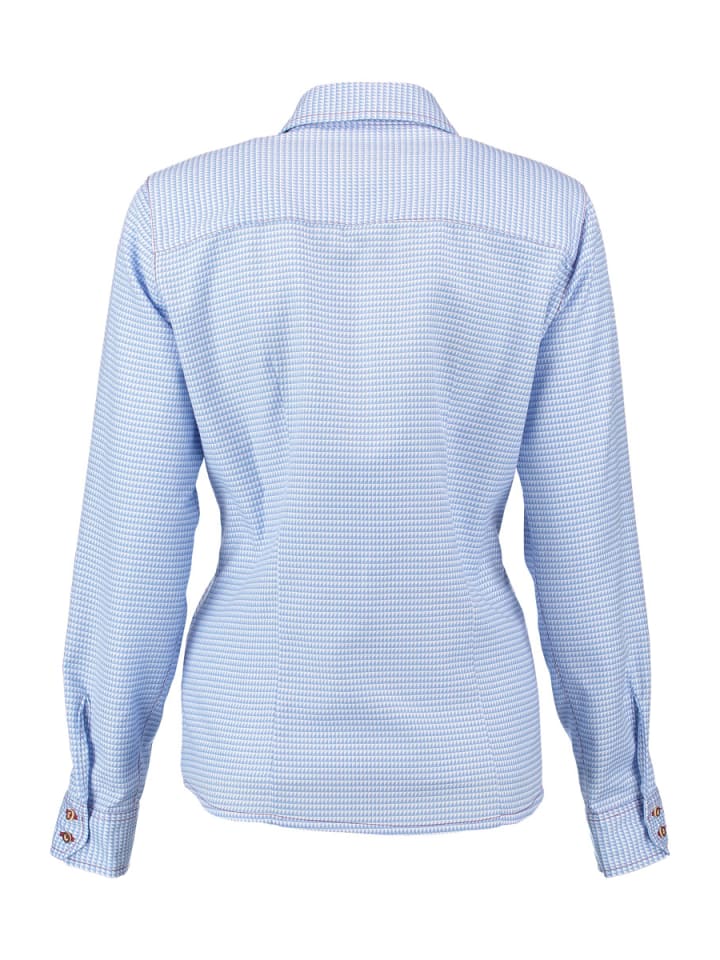 OS-Trachten Trachtenbluse Zalira in kornblau günstig kaufen