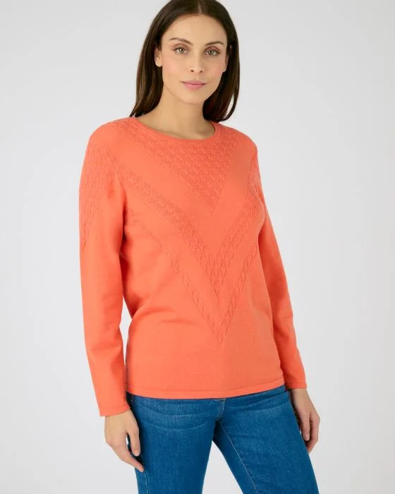 Pull maille fantaisie chaud Thermolactyl