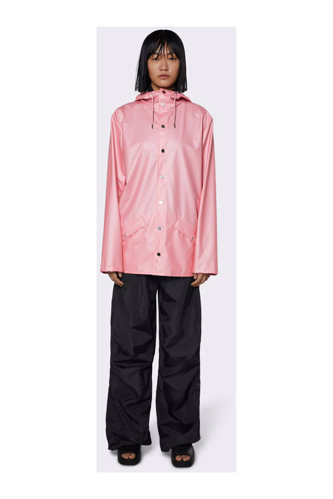 Rains Impermeables Trenchs Unisexe couleur rose