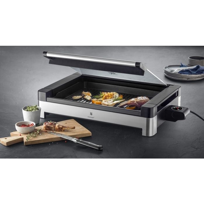 WMF Lono Tischgrill gerippt mit Glasdeckel