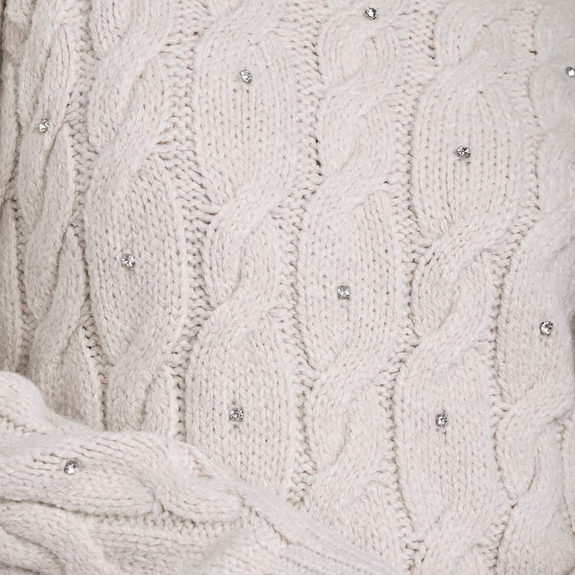 Damen Strickpullover mit Glitzersteinen