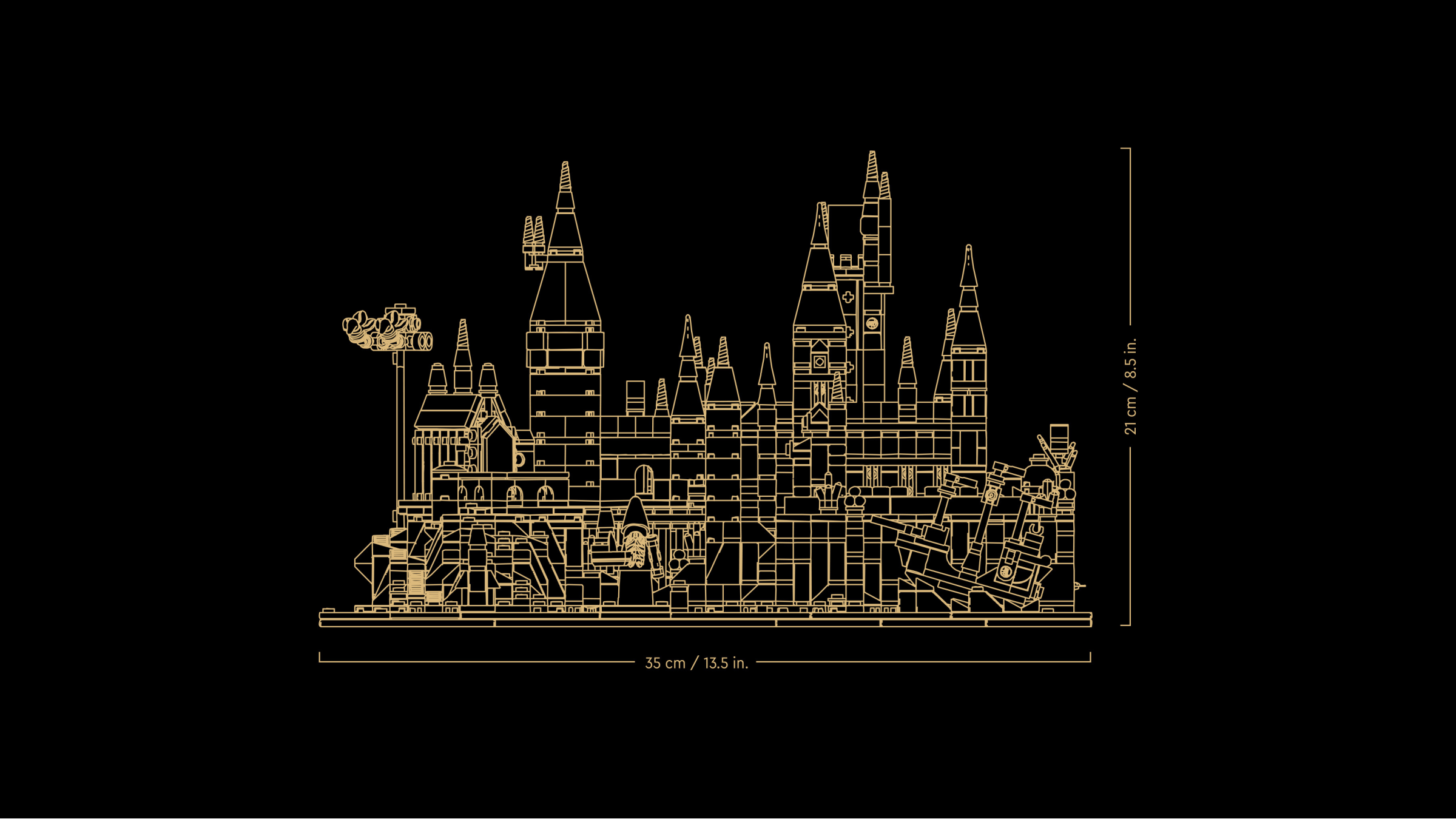 Schloss Hogwarts™ mit Schlossgelände 76419