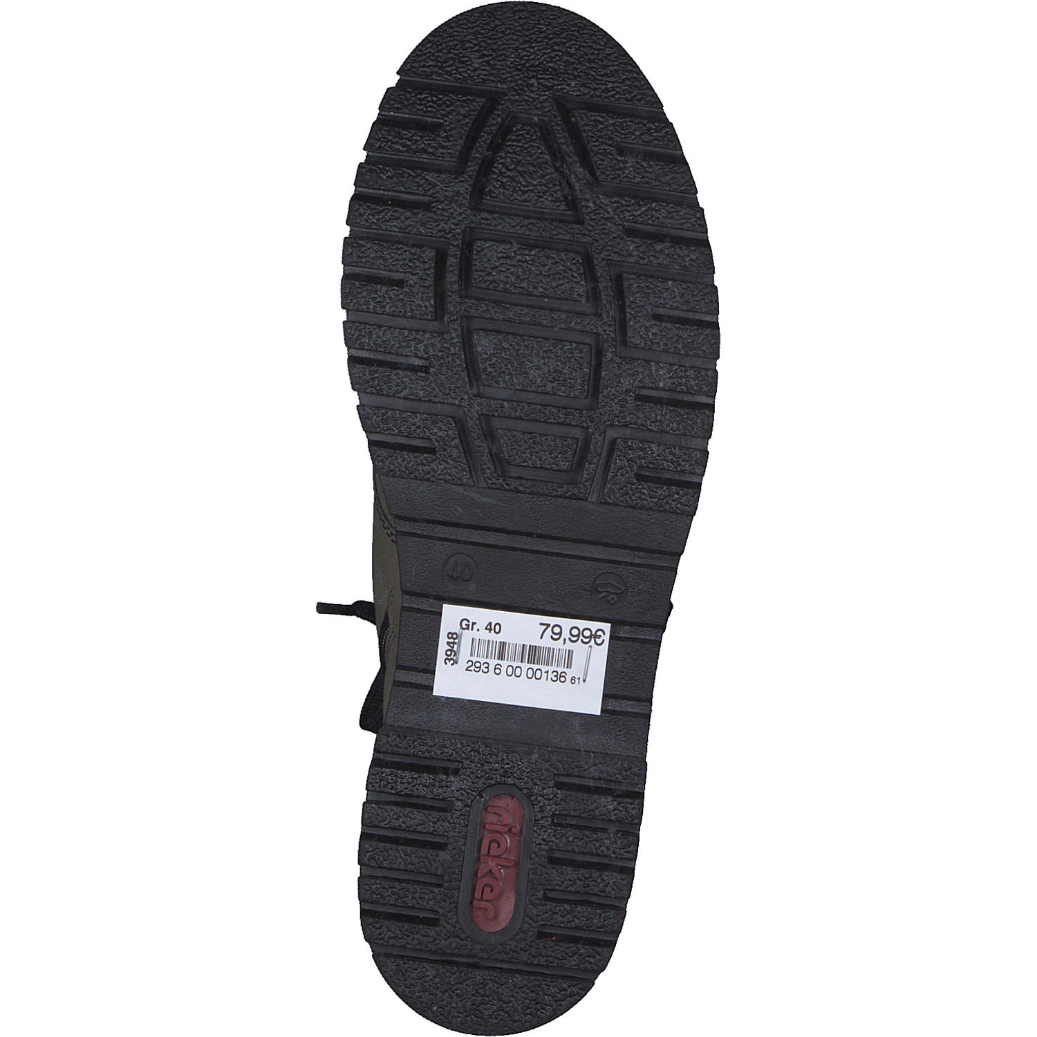 Rieker Y2431, Schnürstiefel, Damen, Schwarz