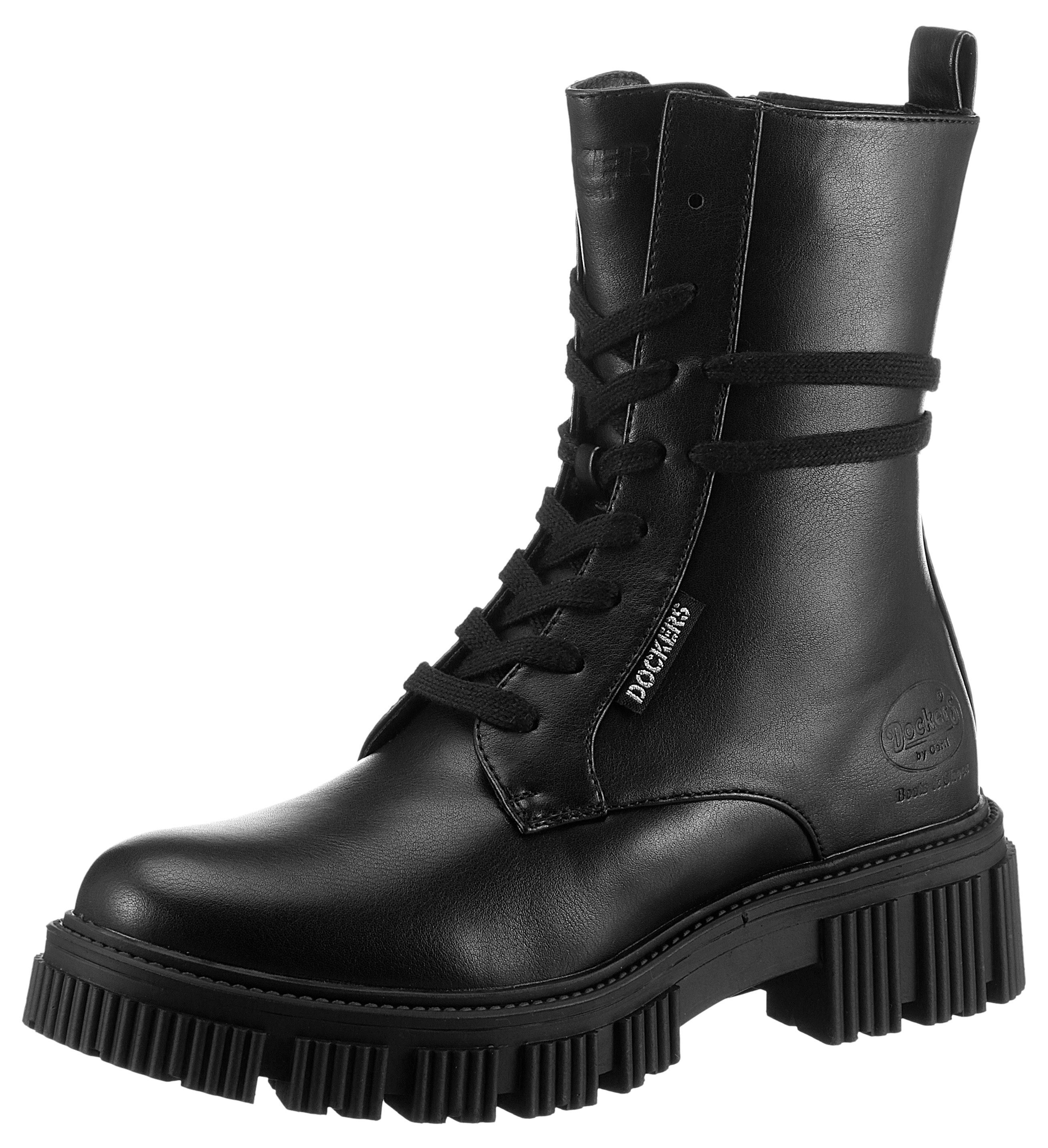 Dockers by Gerli Schnürboots mit schaftumspielender Schnürung