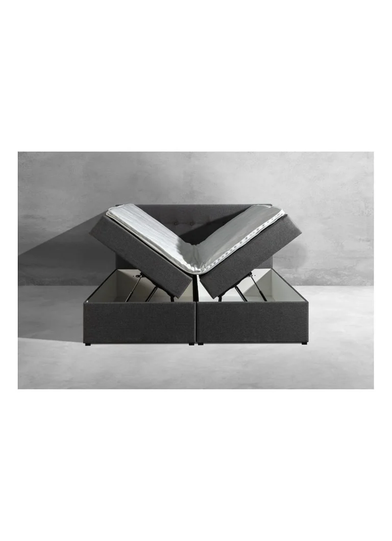 Sommier à lattes Bloemendaal Guardar avec espace de rangement, matelas et surmatelas inclus. Matelas et surmatelas inclus.