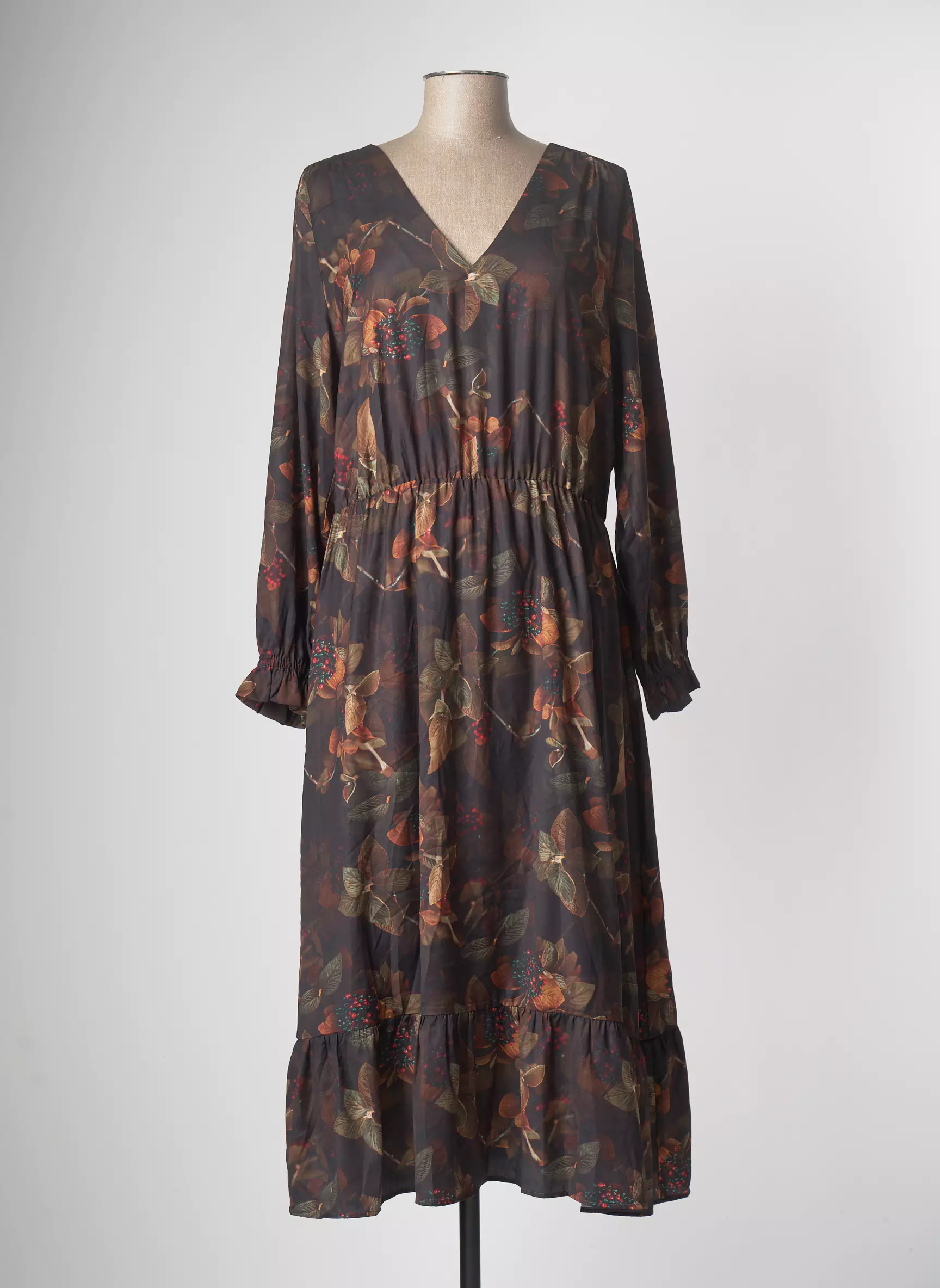 Mexx Robes Longues Femme couleur marron