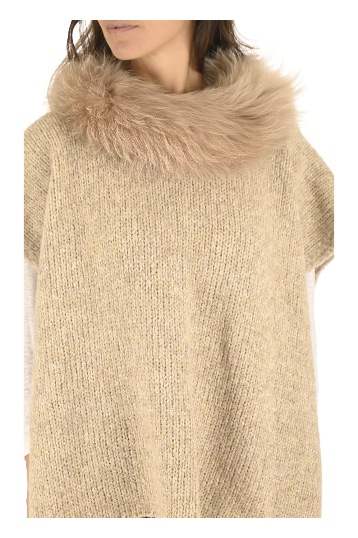 Lea Clement Autres Gilets Femme couleur beige