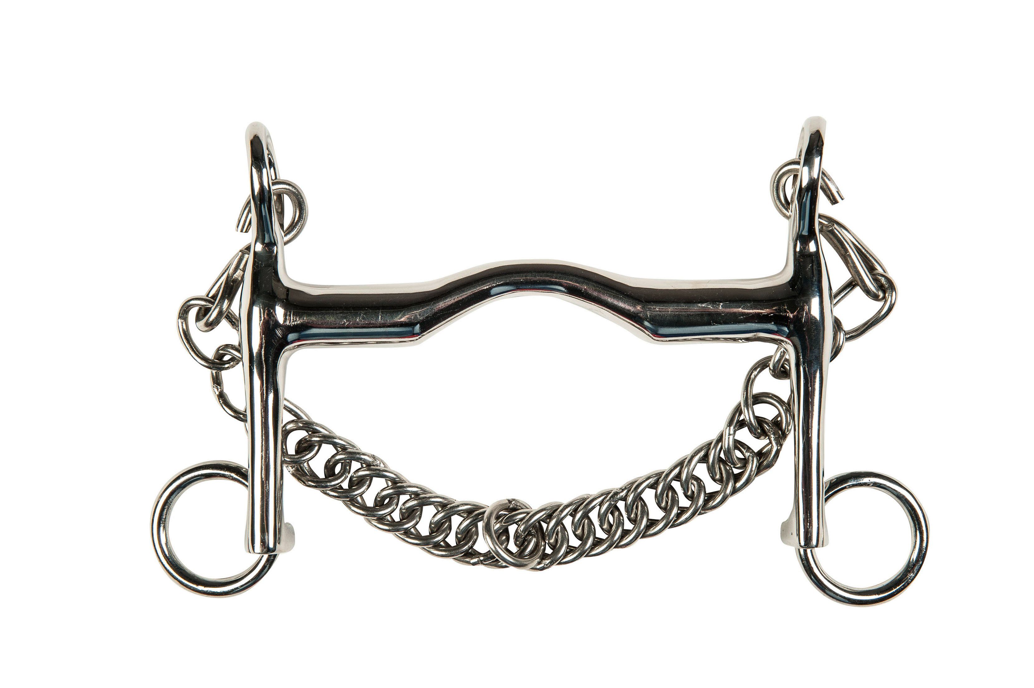 HKM Kandarenzaum Reitkandare aus Edelstahl, 16 mm, Unterzug 7 cm