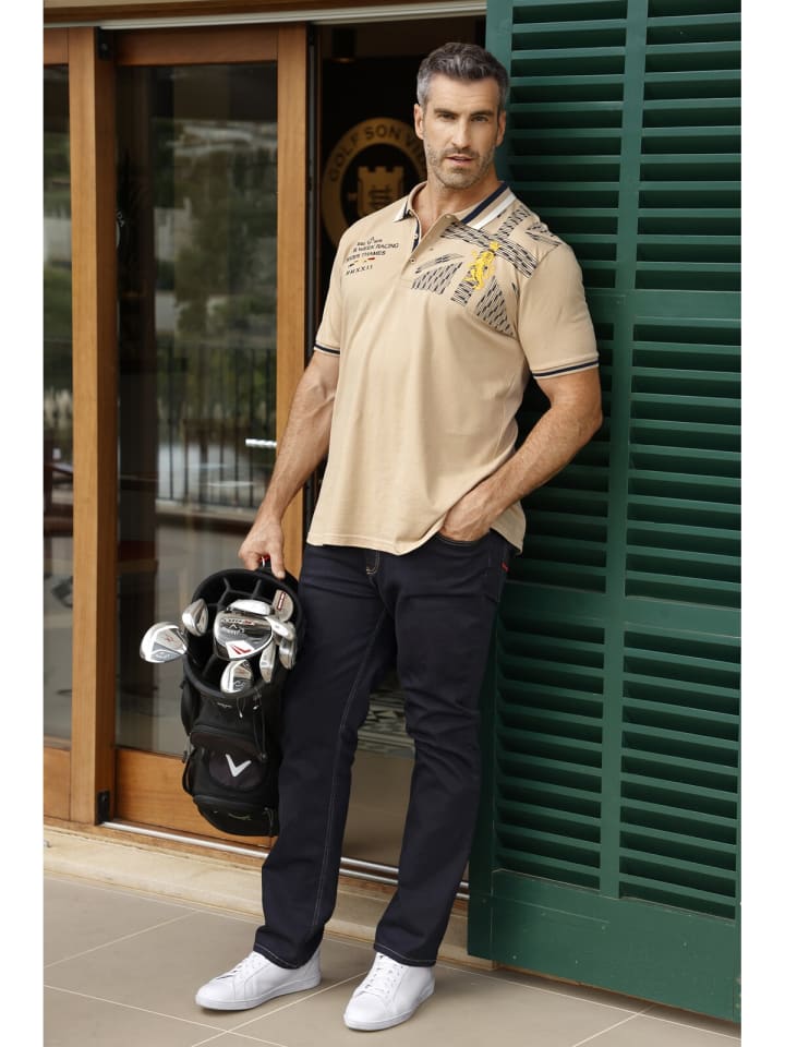 Charles Colby Poloshirt EARL BAIRRE in beige günstig kaufen