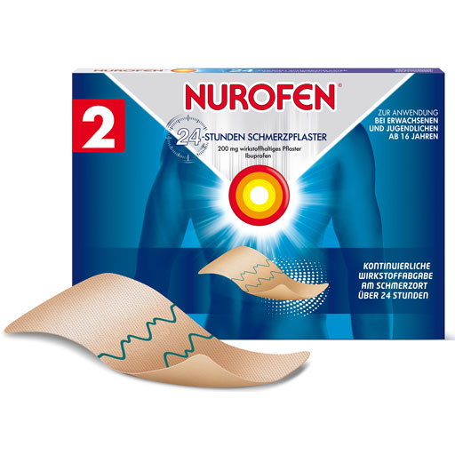 NUROFEN 24-Stunden Schmerzpflaster 200 mg  2 St  Pflaster
