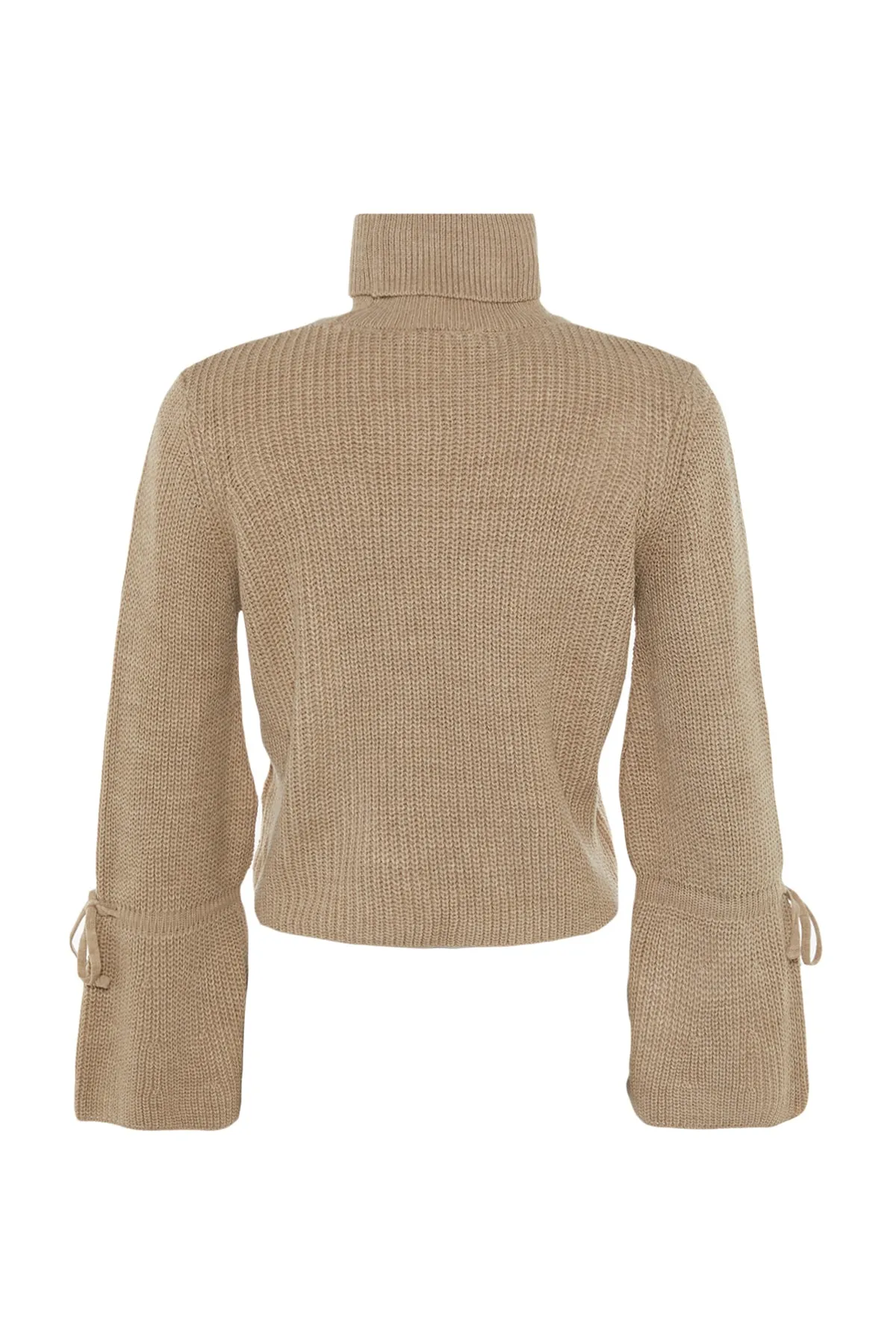 Trendyol Collection  Strickpullover mit nerzfarbenen Ärmeln und Detail TWOAW23KZ01491
