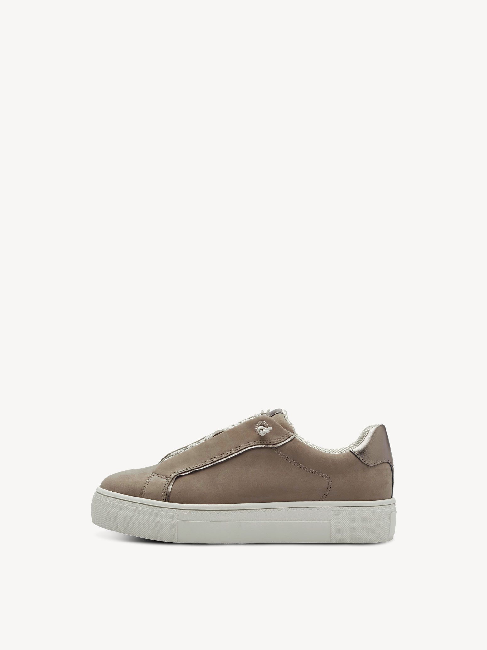 Basket en cuir - beige
