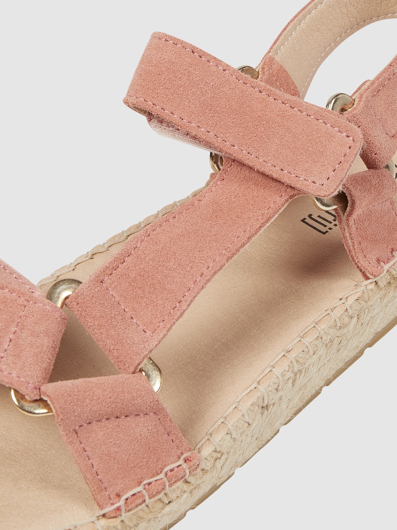 Sandalen aus Veloursleder Modell 'Verdon' in rosa