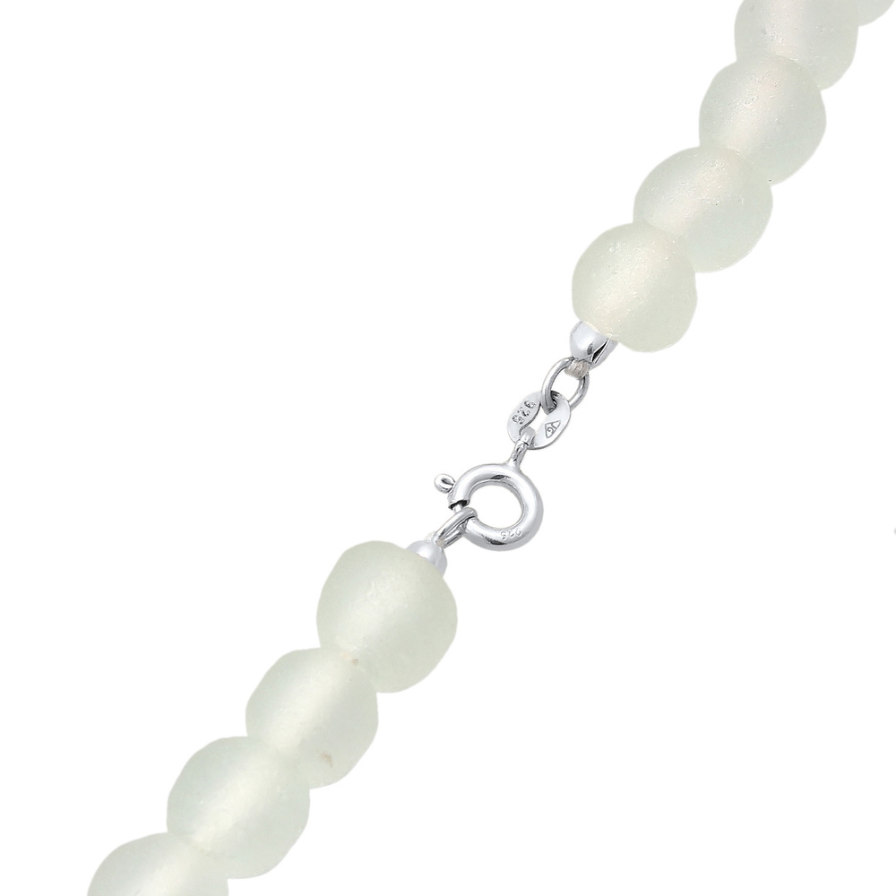 Elli Elli Collier Femmes Tendance Basique avec perles de verre en argent sterling 925 collier